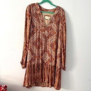 Anthropologie Multicolor Patterned Dress